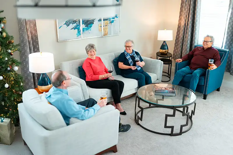 group of friends socializing